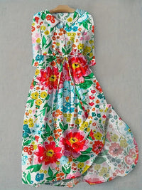 Hanna | Elegantes Sommerkleid mit floralem Muster