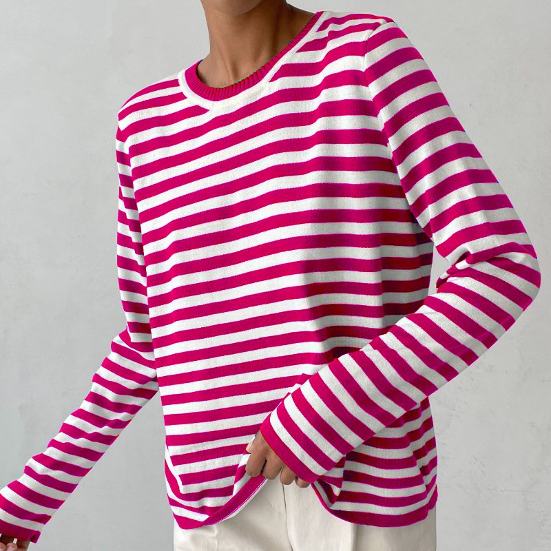 Clara | Zeitloser und schicker Strickpullover mit maritimen Streifen 5