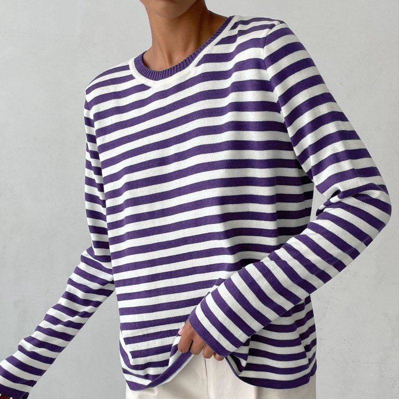 Clara | Zeitloser und schicker Strickpullover mit maritimen Streifen 6