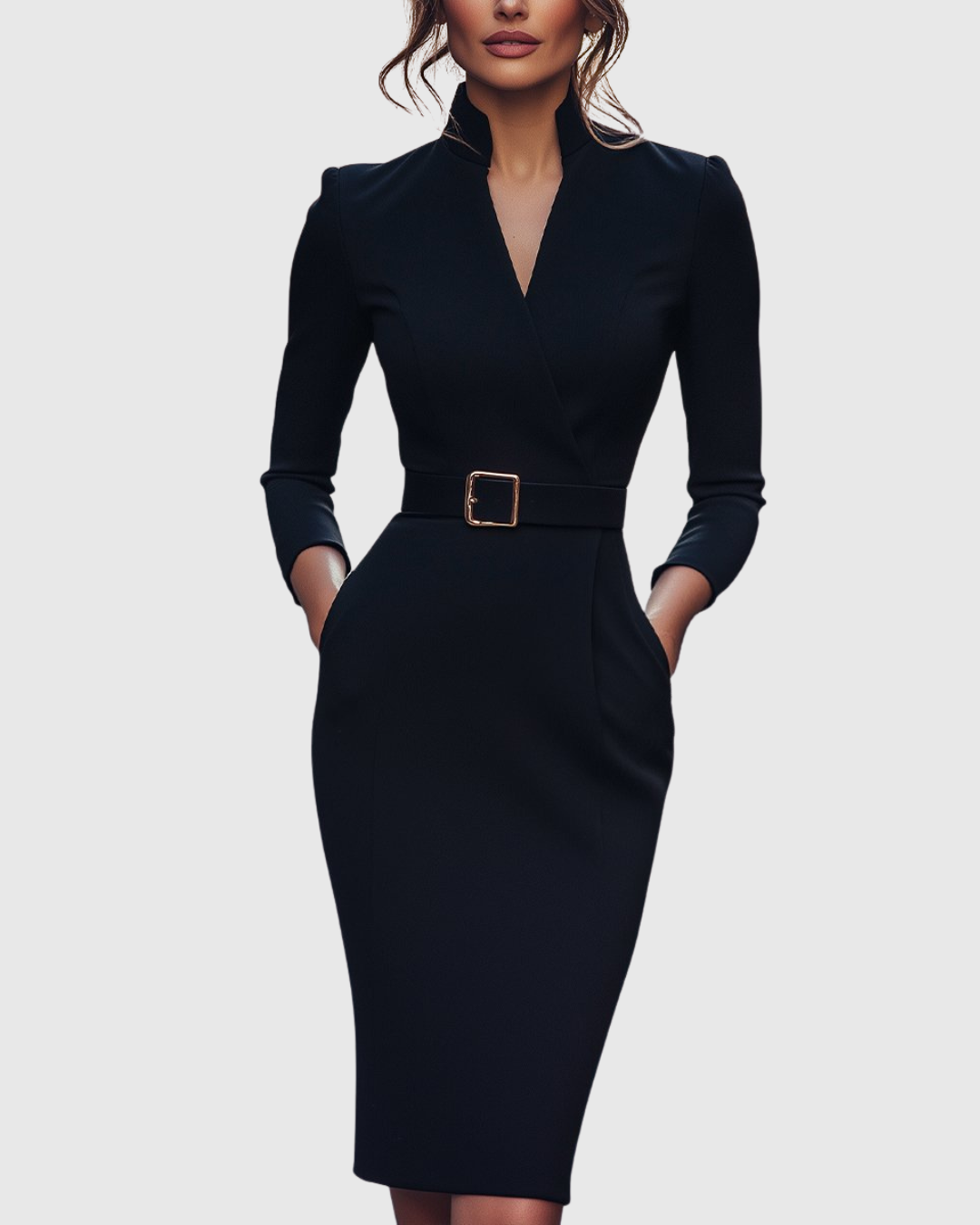 Claribel | Elegantes, Tailliertes Midikleid für Jeden Anlass 0