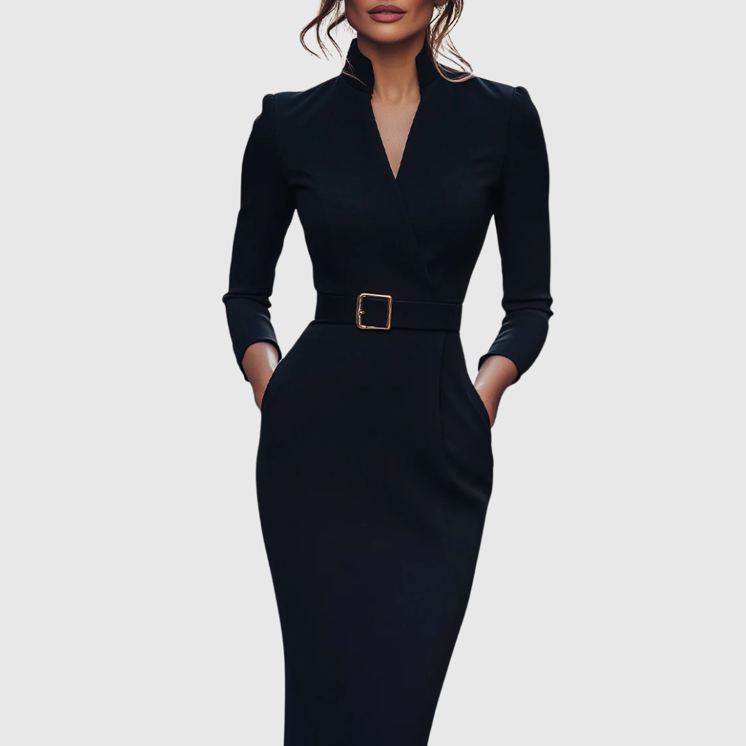 Claribel | Elegantes, Tailliertes Midikleid für Jeden Anlass 1