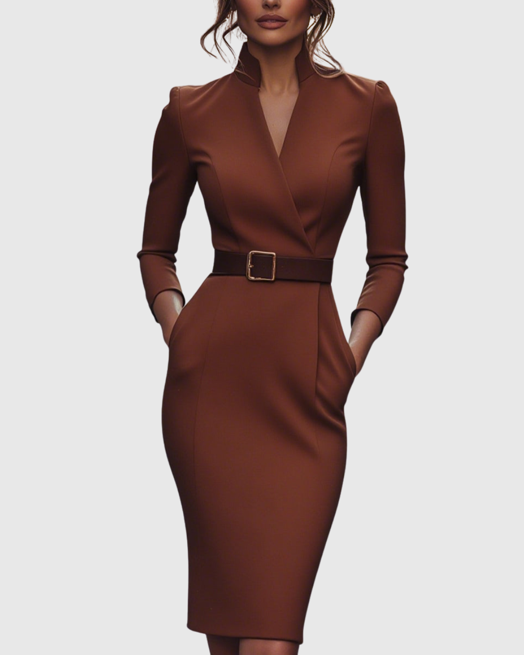 Claribel | Elegantes, Tailliertes Midikleid für Jeden Anlass 10