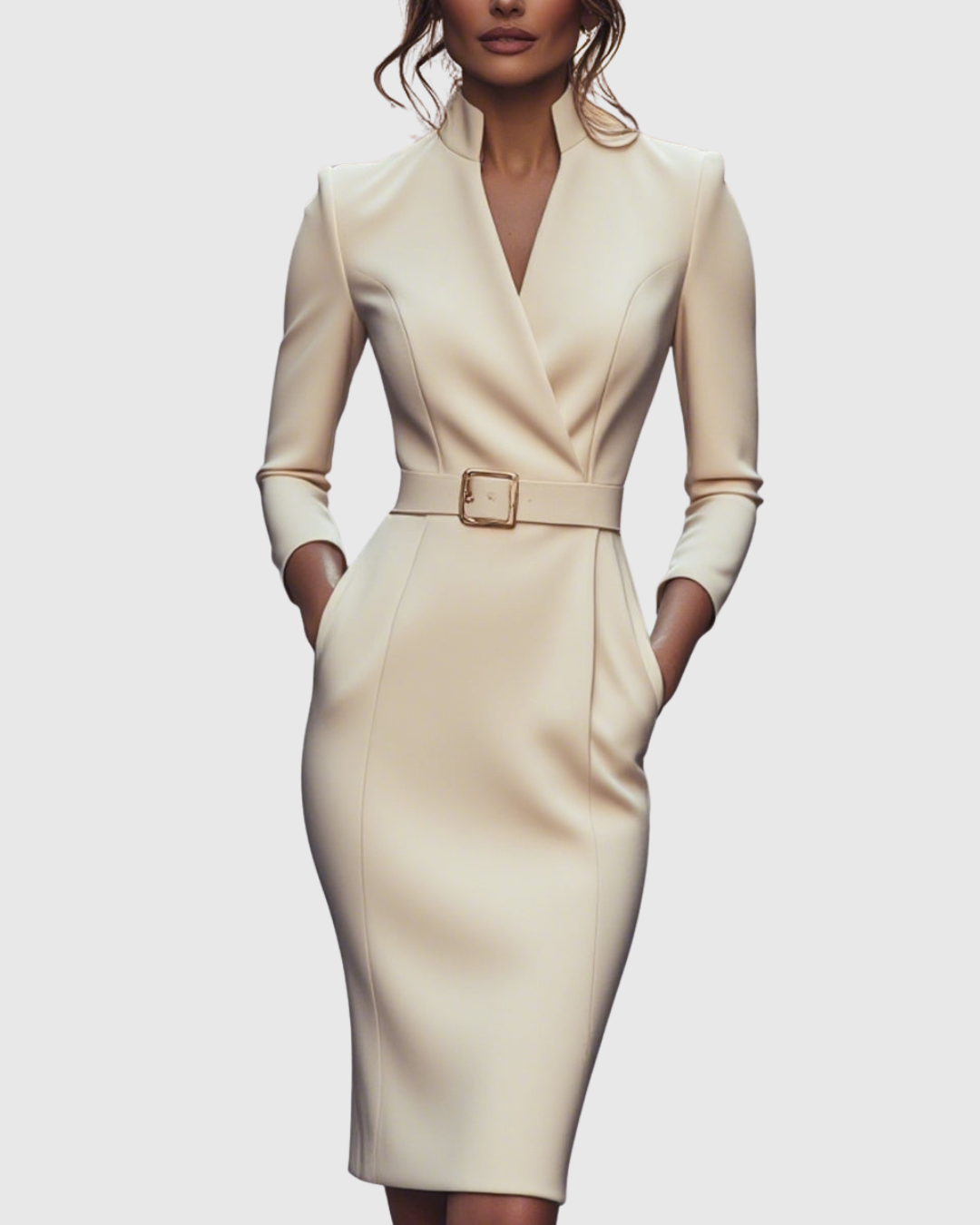 Claribel | Elegantes, Tailliertes Midikleid für Jeden Anlass 12