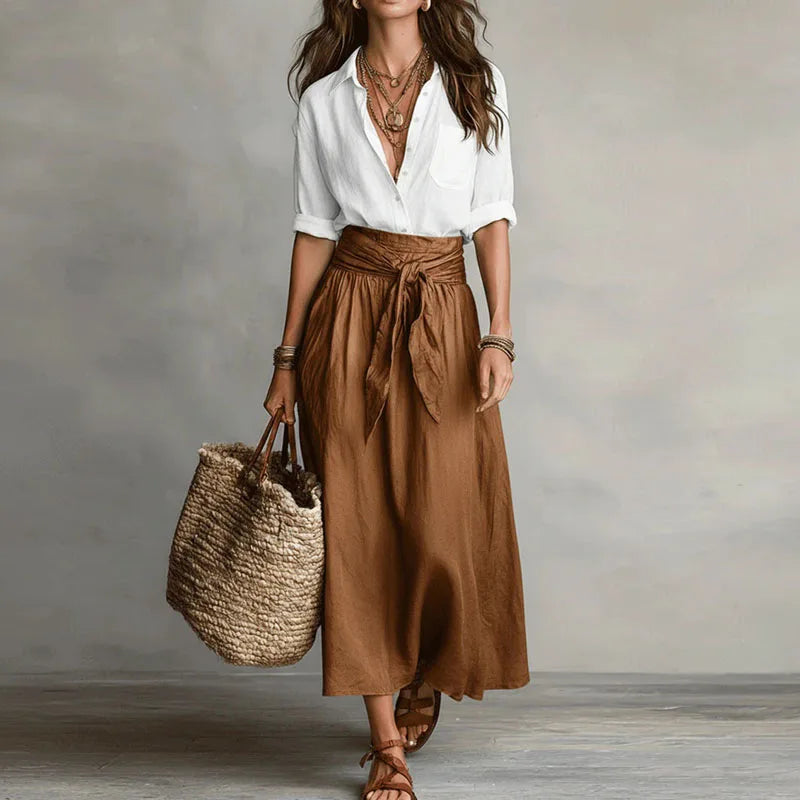 Clementine | Eleganter, Vielseitiger Midirock Damen – Ideal für Büro und Freizeit 1