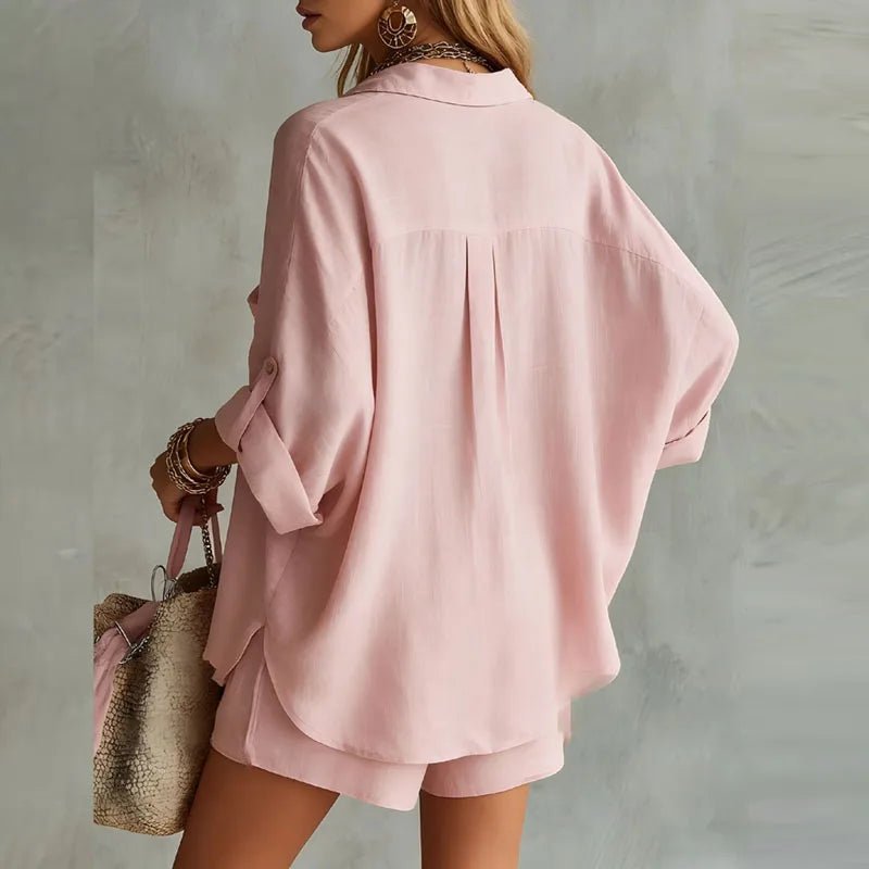 Cleo | Atmungsaktives, Elegantes & Bequemes Zweiteiliges Leinenset 1