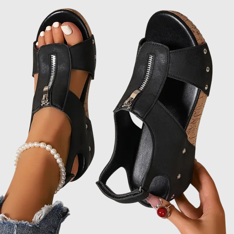 Cora | Stilvolle, Bequeme Damen Sandale mit Fußgewölbeunterstützung 0