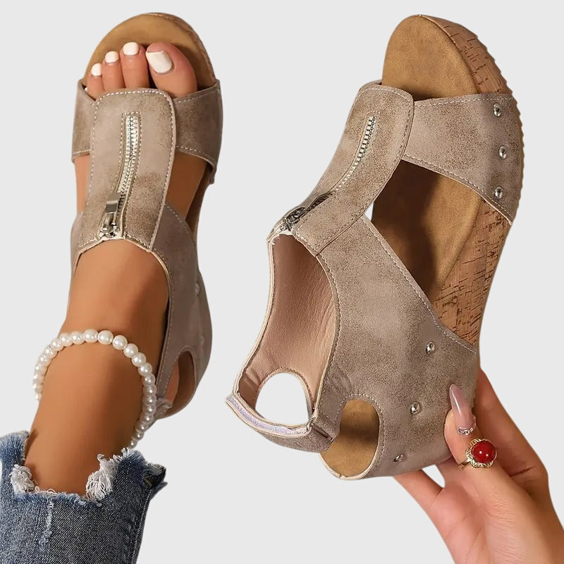 Cora | Stilvolle, Bequeme Damen Sandale mit Fußgewölbeunterstützung 1