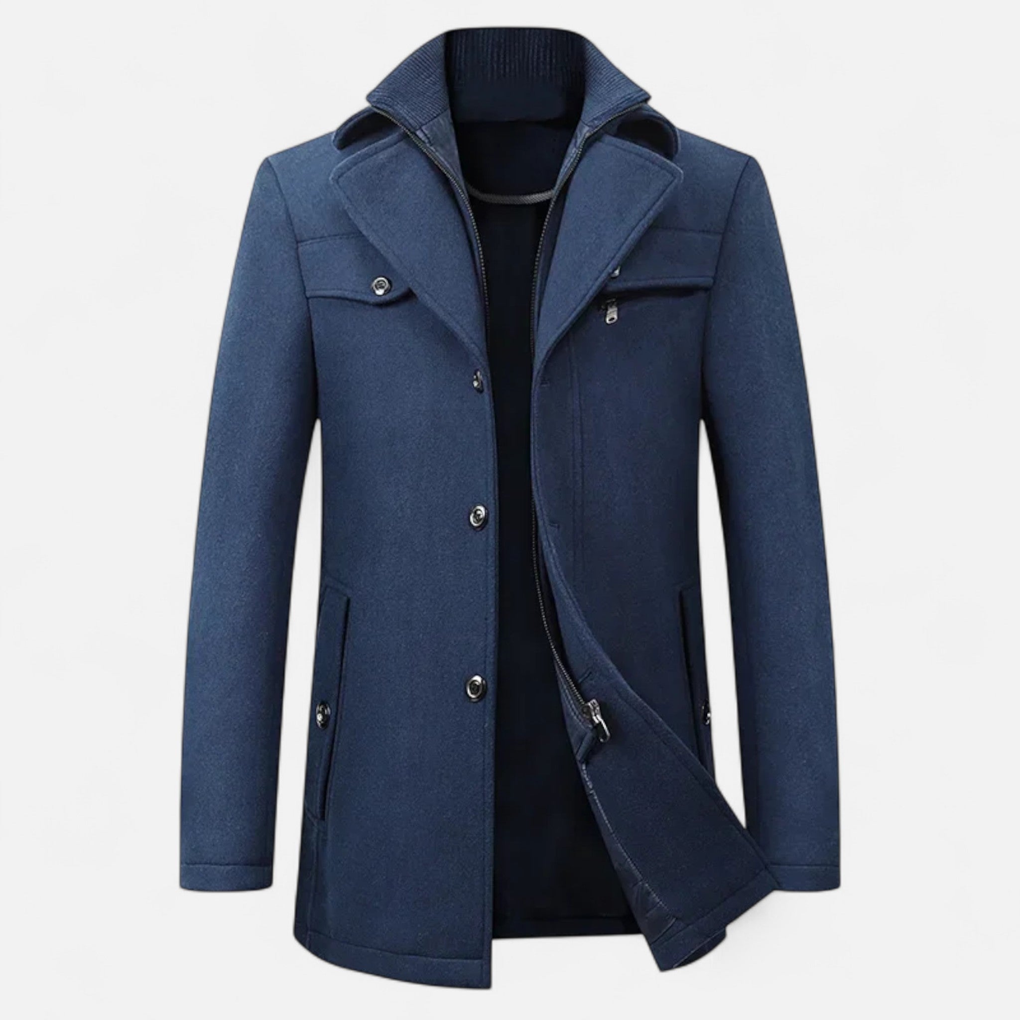 Daan | Stilvoller und warmer klassischer Winter-Trenchcoat 3