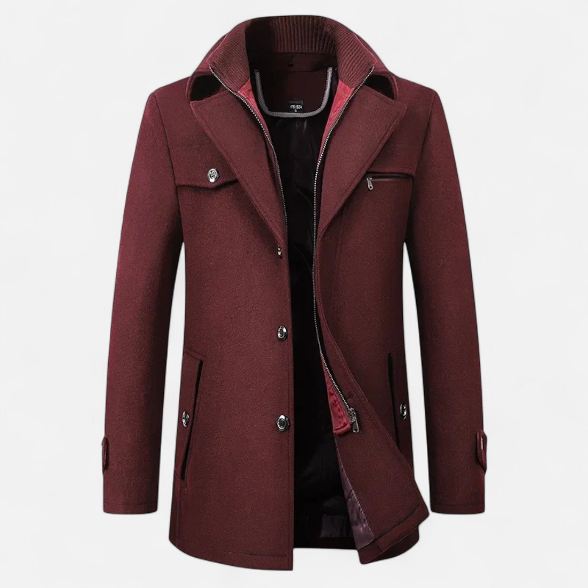 Daan | Stilvoller und warmer klassischer Winter-Trenchcoat 4