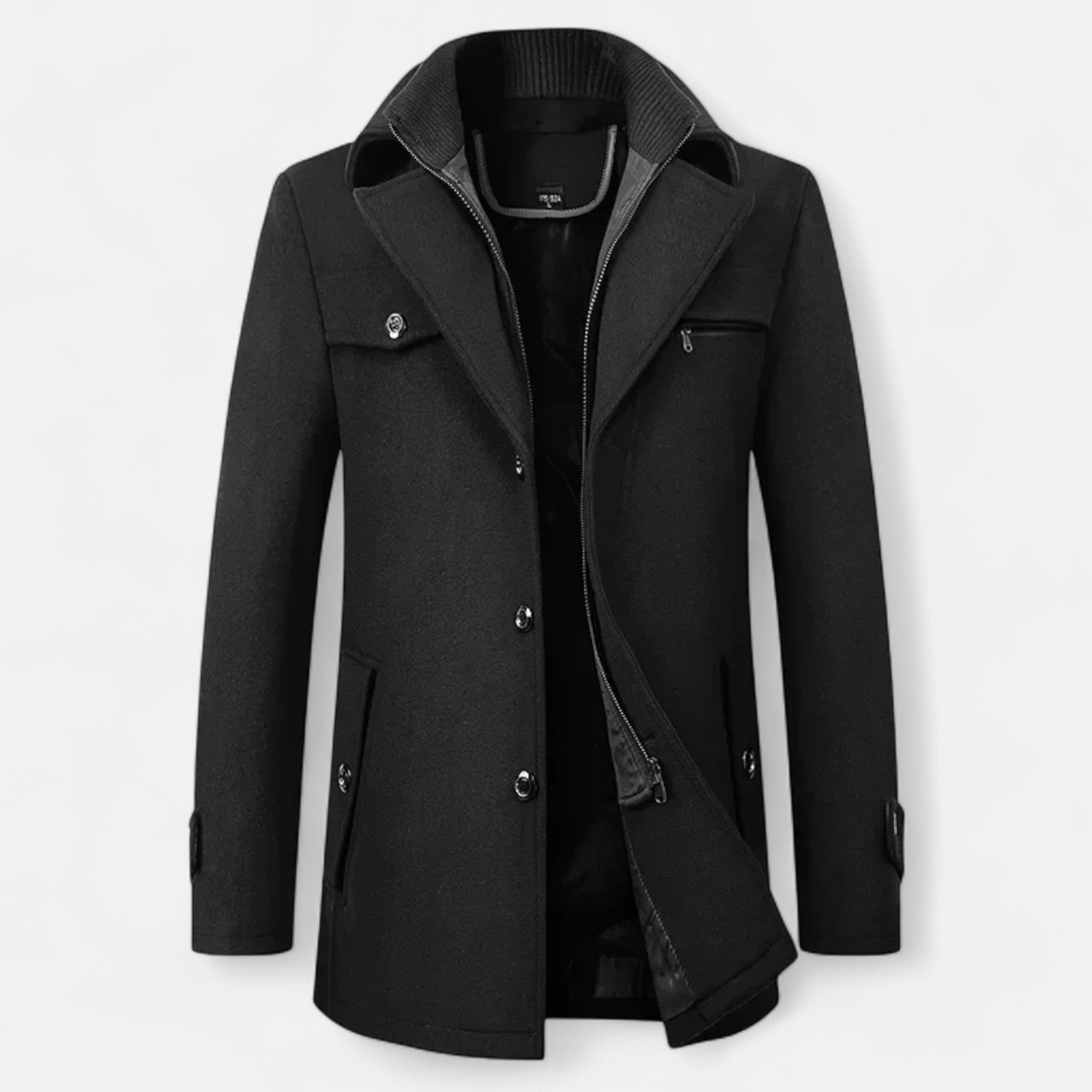 Daan | Stilvoller und warmer klassischer Winter-Trenchcoat 6