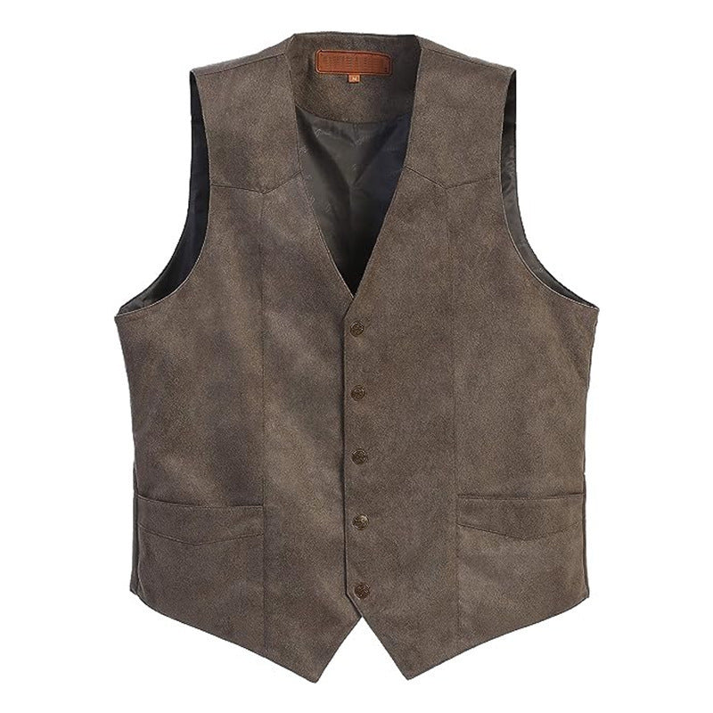 Damen Weste aus hochwertigem Kunstleder mit elegantem Schnitt Drune 2