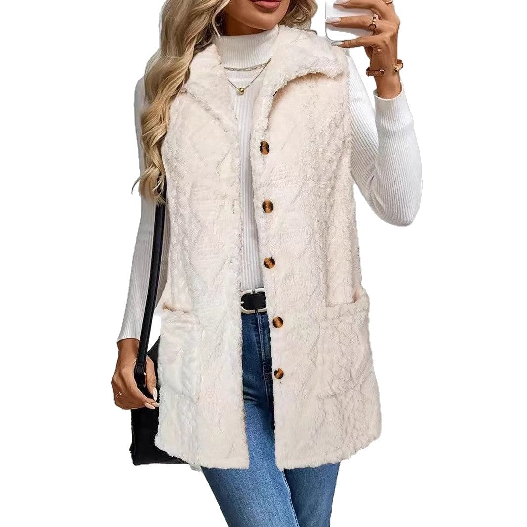 Damen Weste mit weichem Fell Drune 1