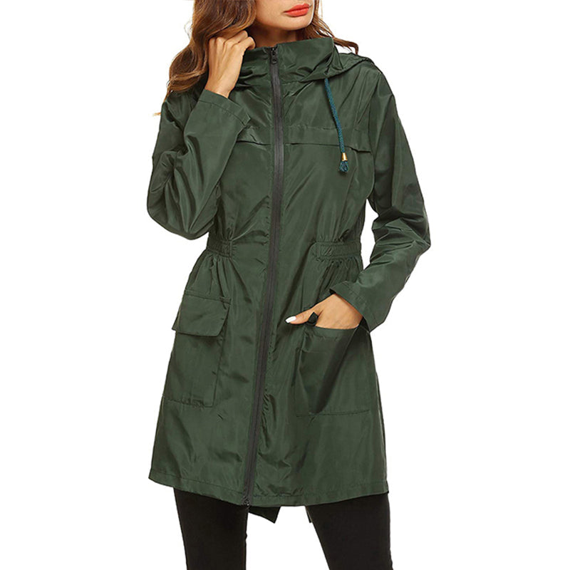 Dara | Women's Rain Jacket Lightweight Packable Water-Repellent Fitted 3