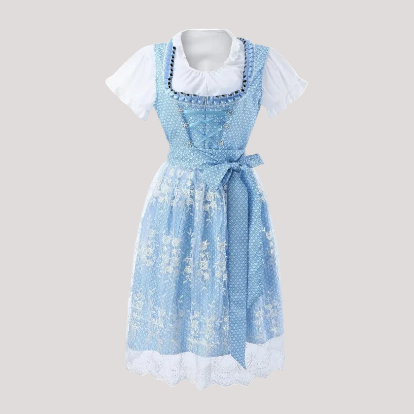 Daria | Elegantes Schwarzes Dirndl für Damen – Tailliert &amp; Traditionelle Trachtenmode 1