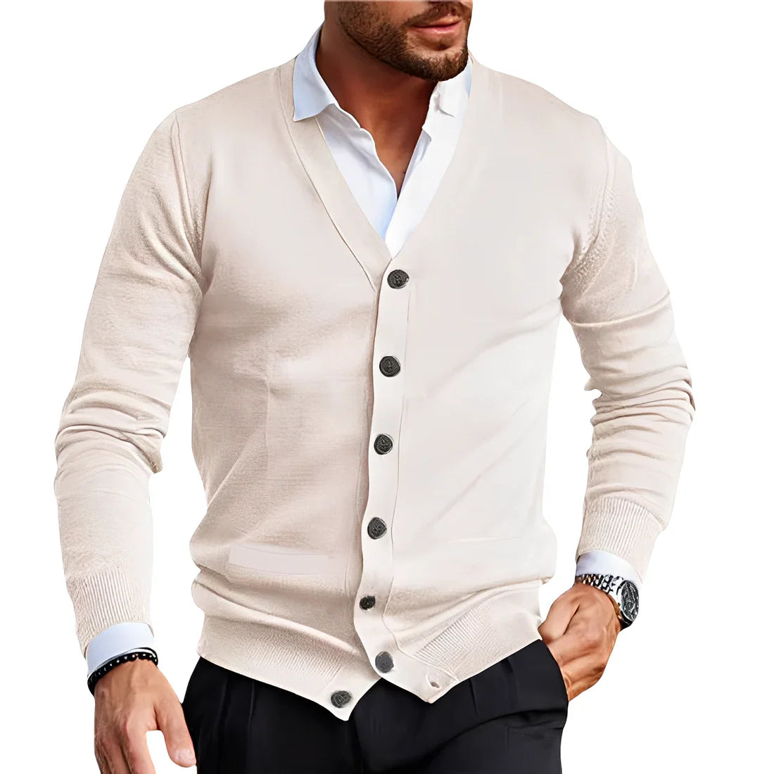 Darian | Lässige Herrenstrickjacke mit zeitlosem Komfort 0