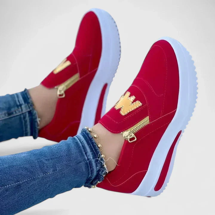 Delphine | Bequeme, Stilvolle &amp; Hohe Damen-Plateau-Sneaker 0