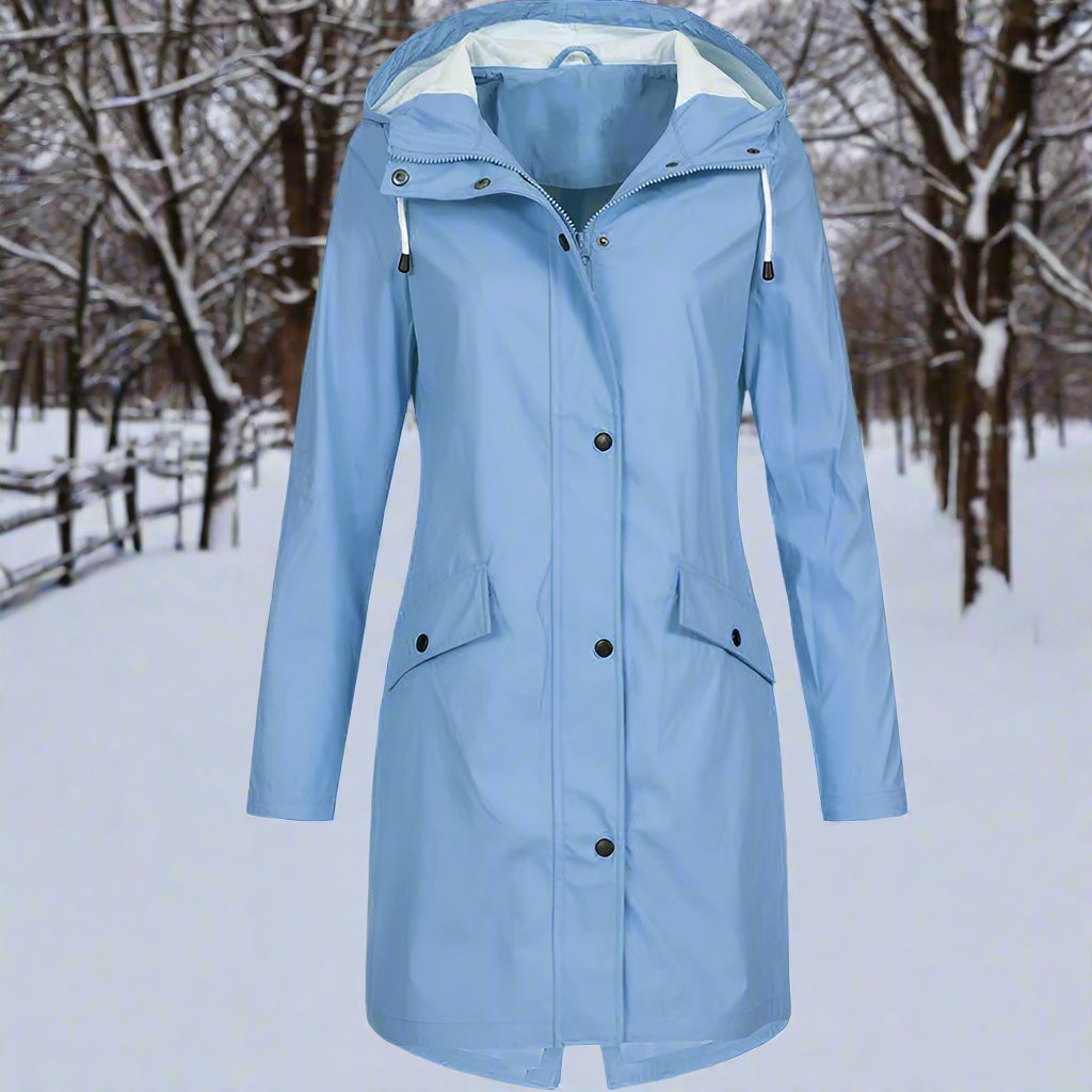Drune | Hooded Rain Jacket Casual Fit Mid Thigh Weatherproof 2