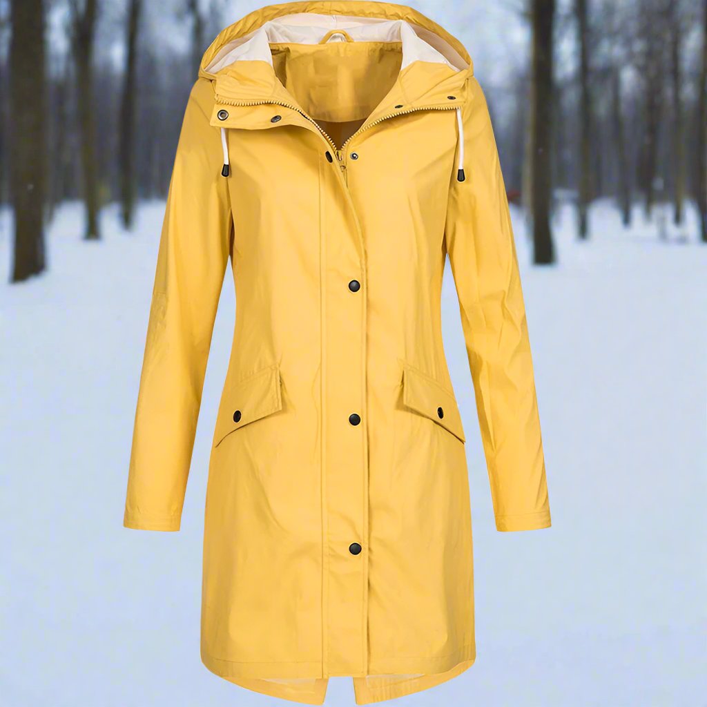 Drune | Hooded Rain Jacket Casual Fit Mid Thigh Weatherproof 4
