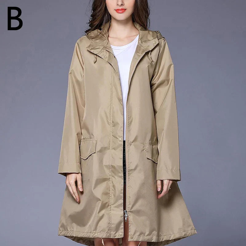 Drune | Women's Rain Jacket Waterproof Elegant Stylish Fit 0