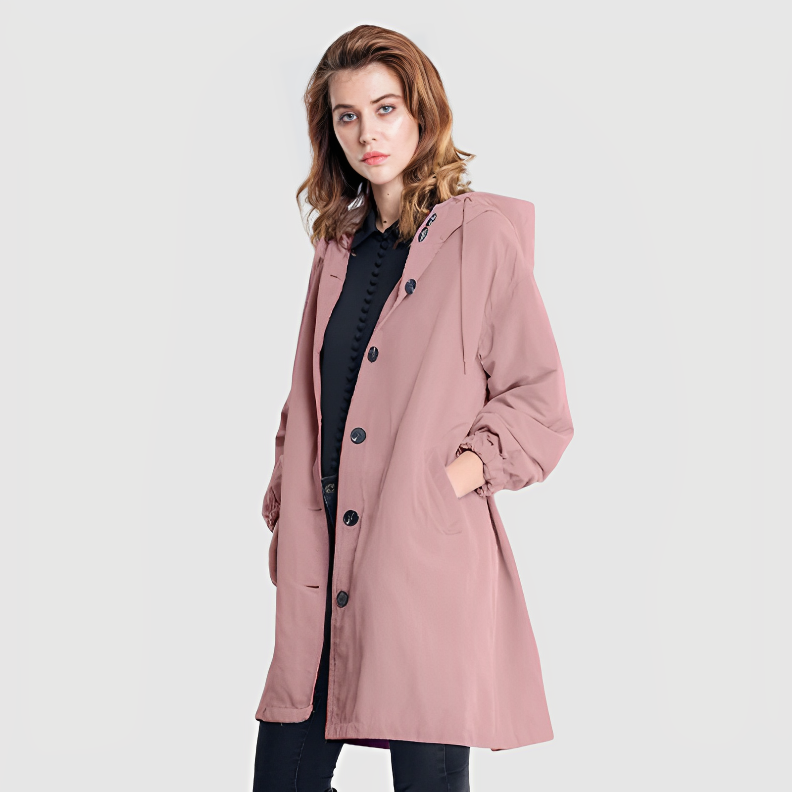 Drune | Women's Rain Jacket Waterproof Lightweight Hooded Outdoor Fit 3