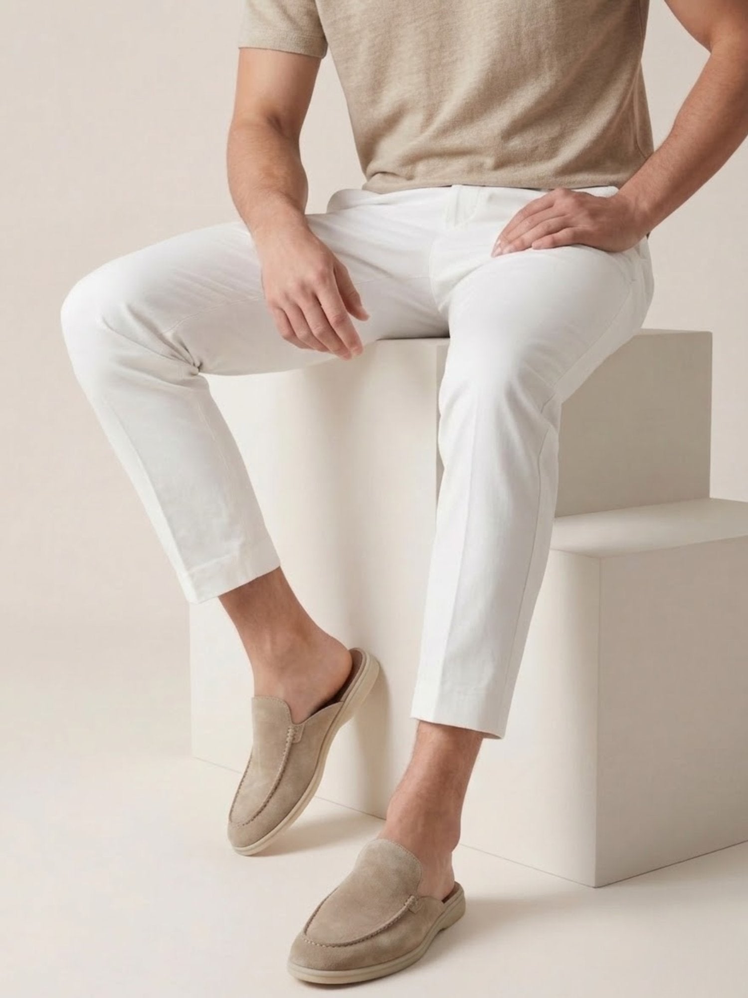 Elias | Bequeme, Atmungsaktive &amp; Stilvolle Herren-Slip-On-Pantoletten 2