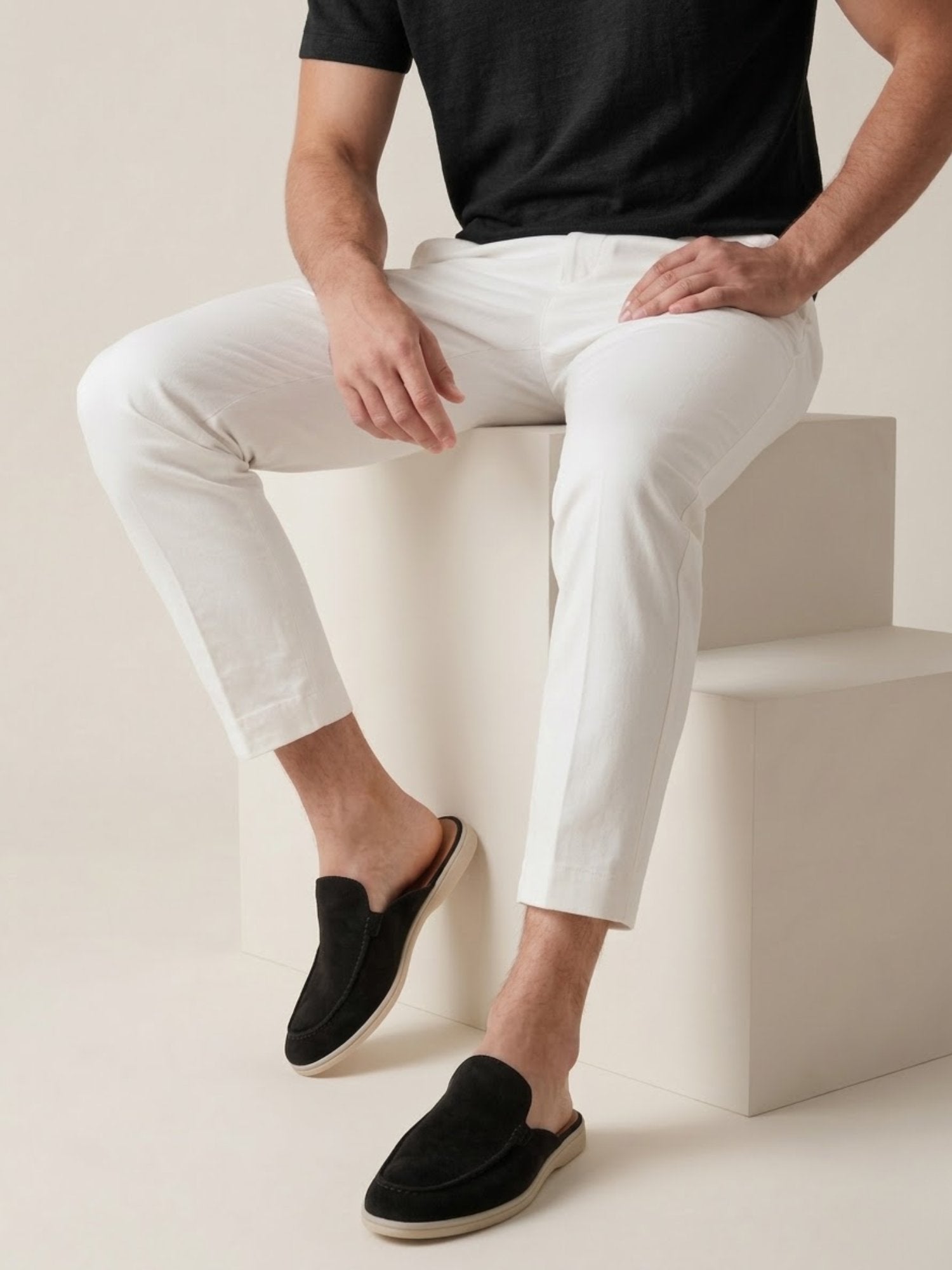 Elias | Bequeme, Atmungsaktive &amp; Stilvolle Herren-Slip-On-Pantoletten 5