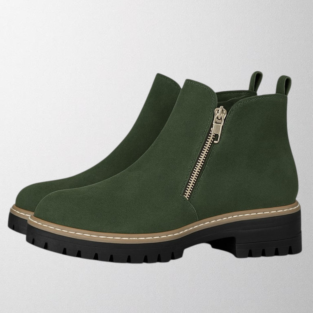 Elizabeth | Bequeme und elegante Stiefeletten mit runder Zehenpartie und seitlichem Reißverschluss 5