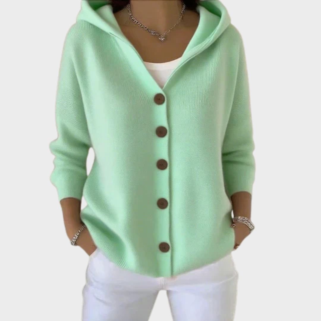 Elizabeth | Weicher und bequemer Kapuzenstrickcardigan 2