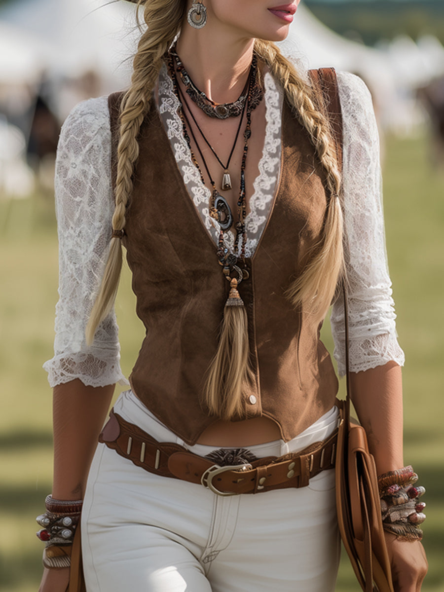 Elowen | Elegante, Romantische &amp; Taillierte Damen-Westernbluse 0