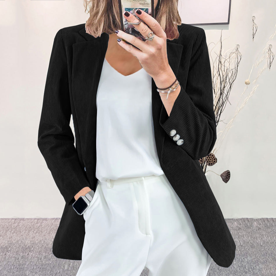Elysia | Eleganter, Vielseitiger &amp; Bequemer Damen Cord-Blazer 0