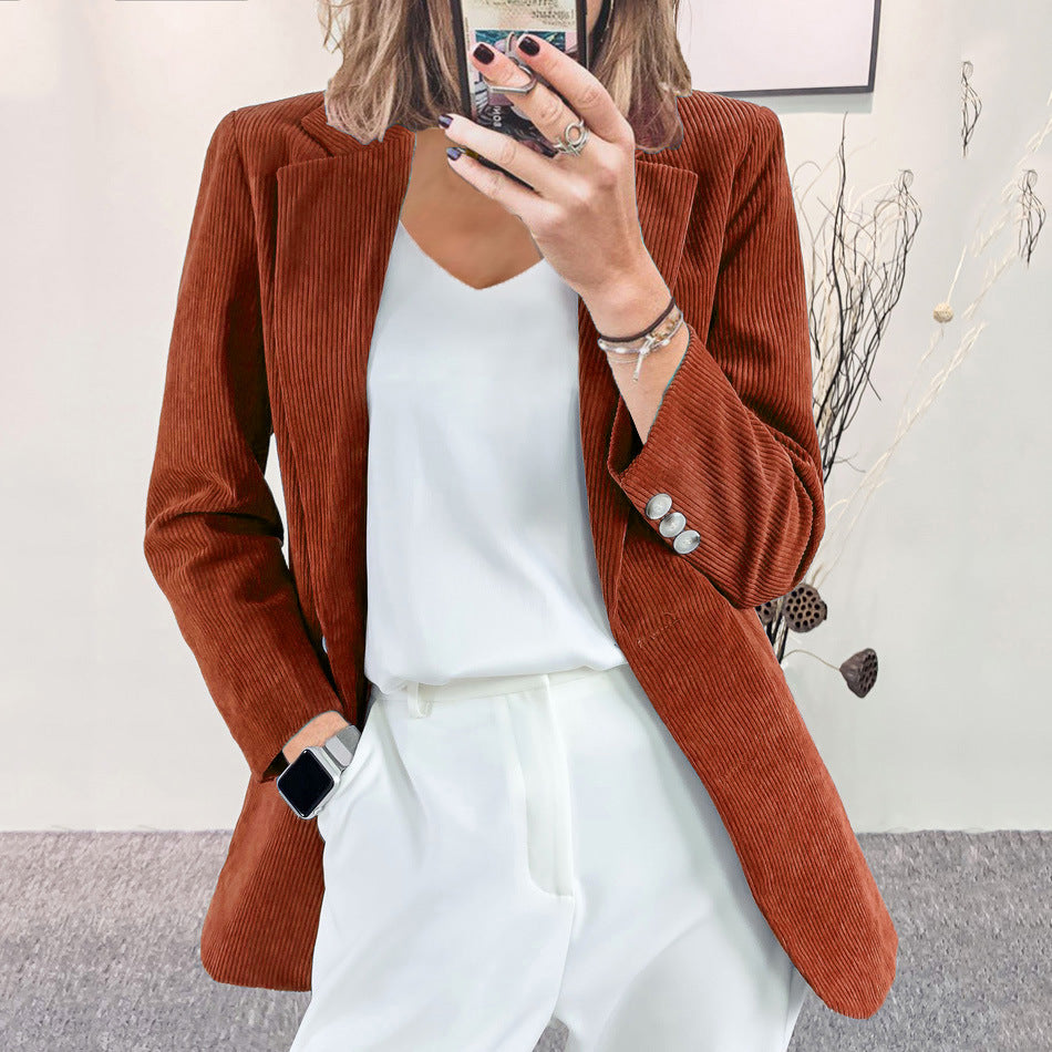 Elysia | Eleganter, Vielseitiger &amp; Bequemer Damen Cord-Blazer 1