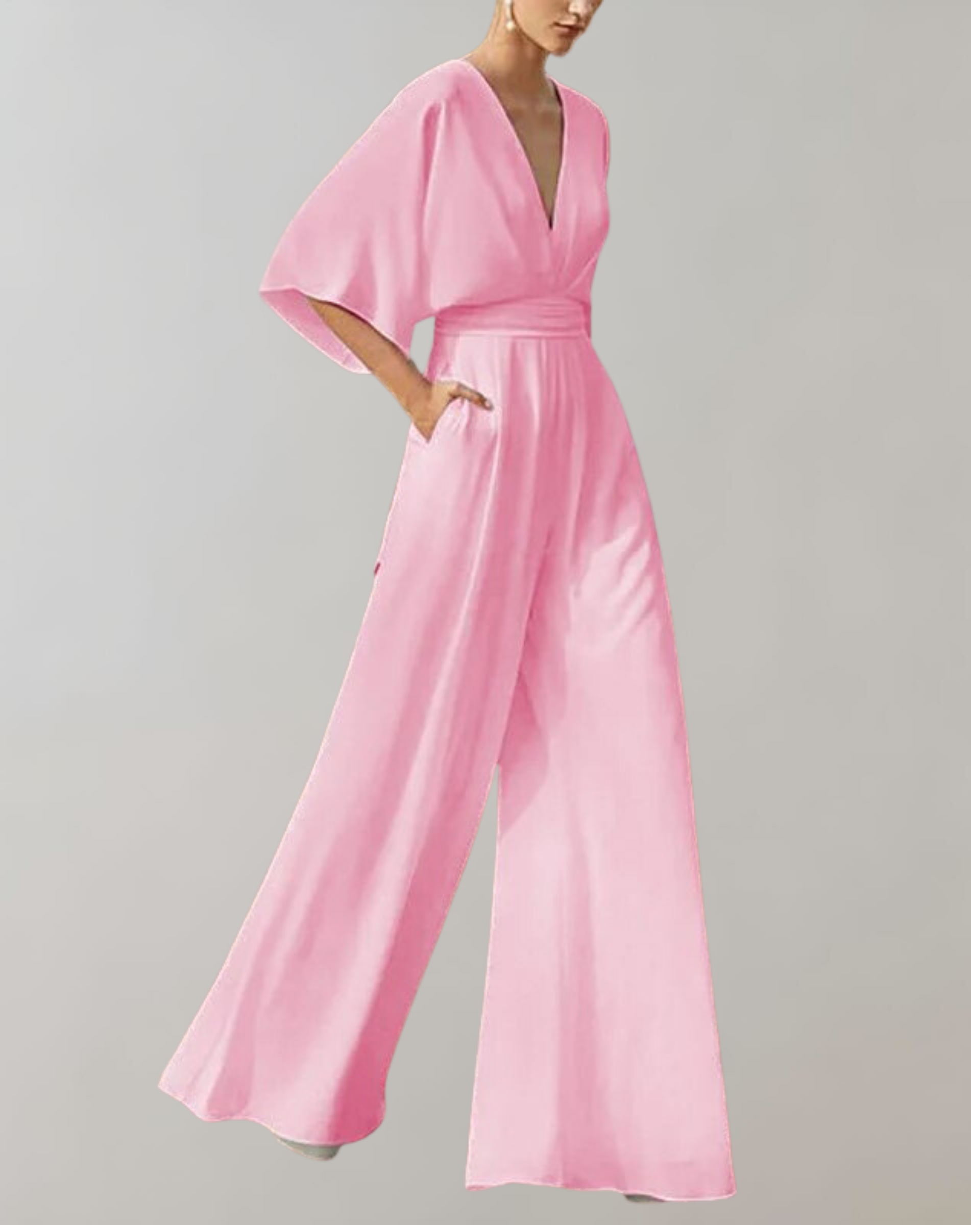 Elysia | Eleganter, Weit Beinig Damen Jumpsuit – Festlich & Schwarz 1