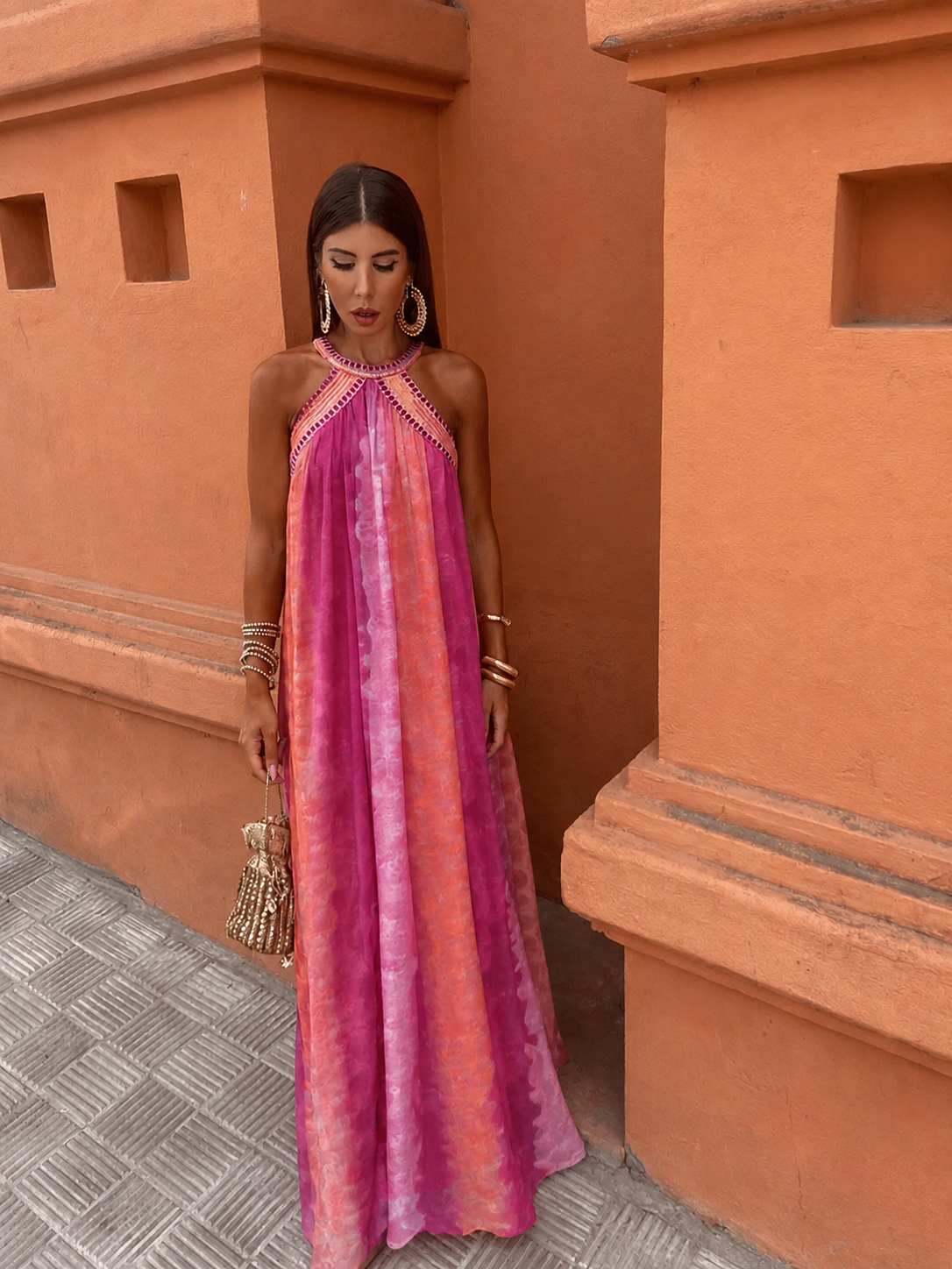 Elysia | Hochzeitsgast Kleid Ombre Elegant Figurbetont Sommer Stil 1