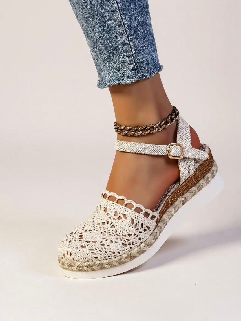 Emma | Bequeme Boho-Häkel-Espadrille-Sandalen 8