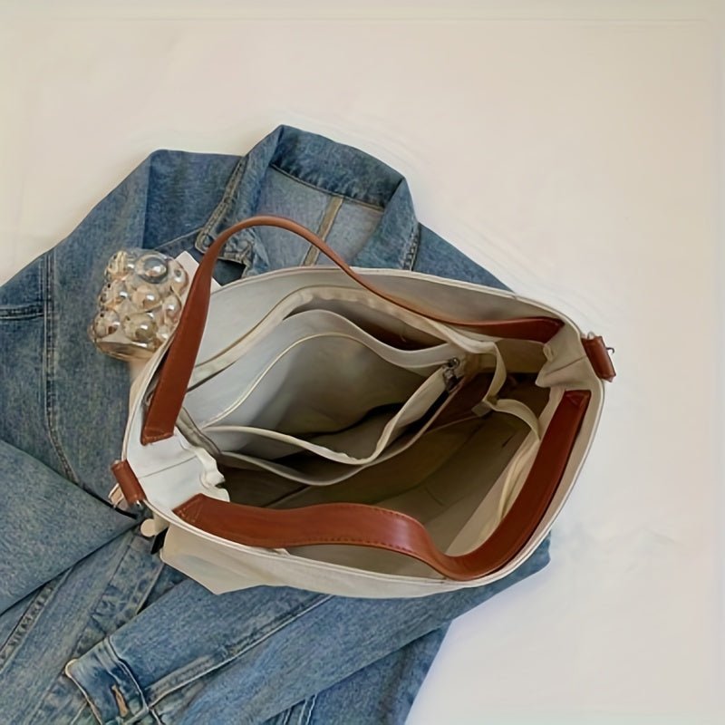 Emma | Große Schultertasche aus Canvas 3