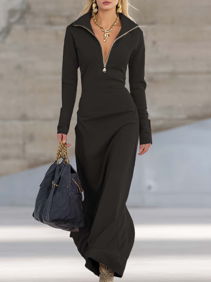 Evelyn | Bequemes Maxikleid Langarm für Damen – Stylisch &amp; Vielseitig 11