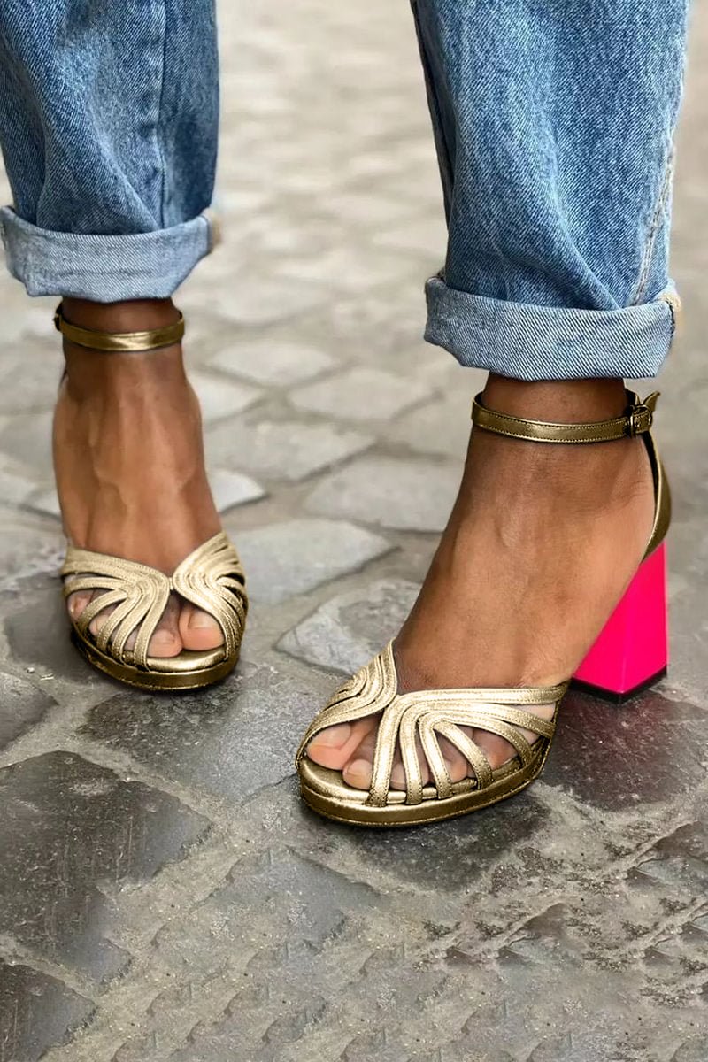Evelyn | Elegante, Bequeme &amp; Stilvolle Damen-Sandalen mit Blockabsatz 0