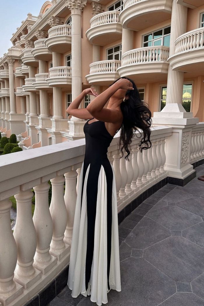 Fayla | Maxikleid Festlich Spitze Elegant Hochzeitsgast Fließend 7