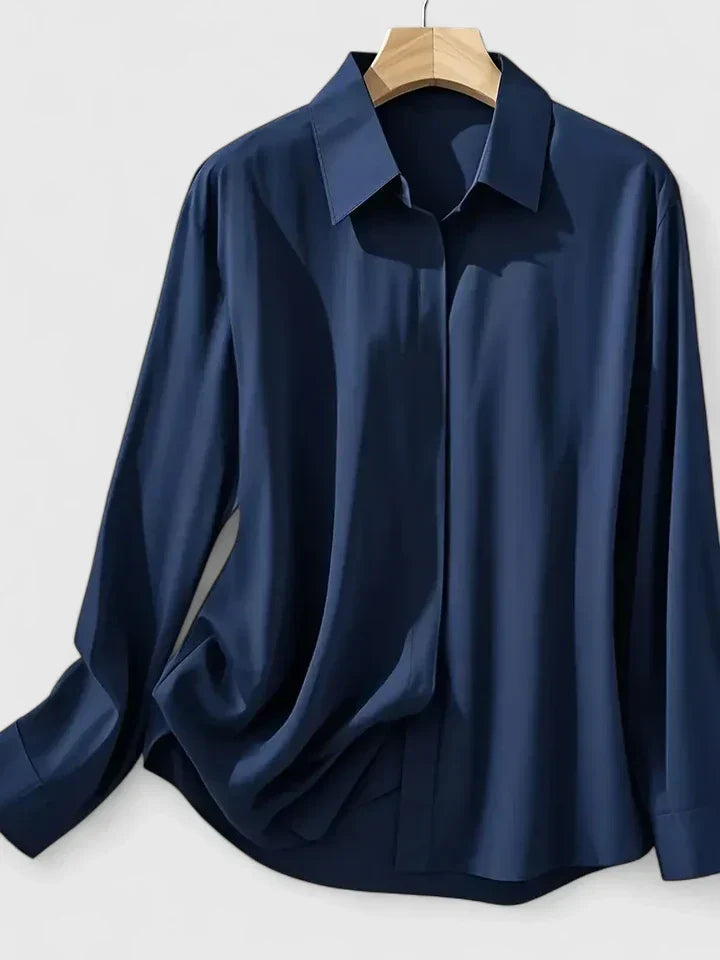 Felicity | Klassisches Weißes Damen Hemd – Elegantes, Langärmliges Button-Down-Hemd 4