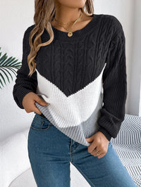 Angelika | Bequemer und stilvoller Chevron StrickPullover