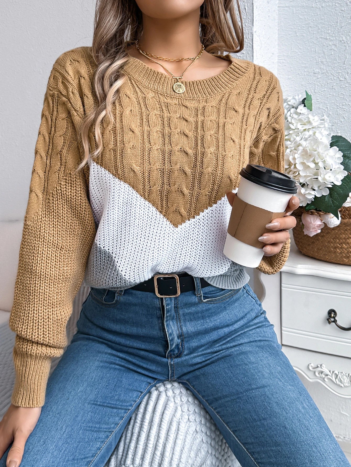 Flora | Chevron-Pullover 3