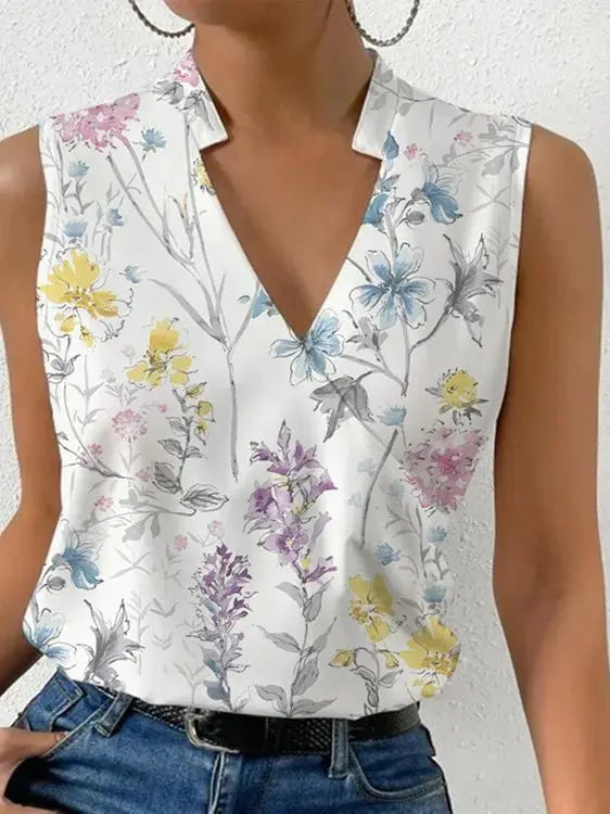 Giulia | Damenoberteil Schicke Oberteile Damen V-Ausschnitt Luftig Casual Stil 1