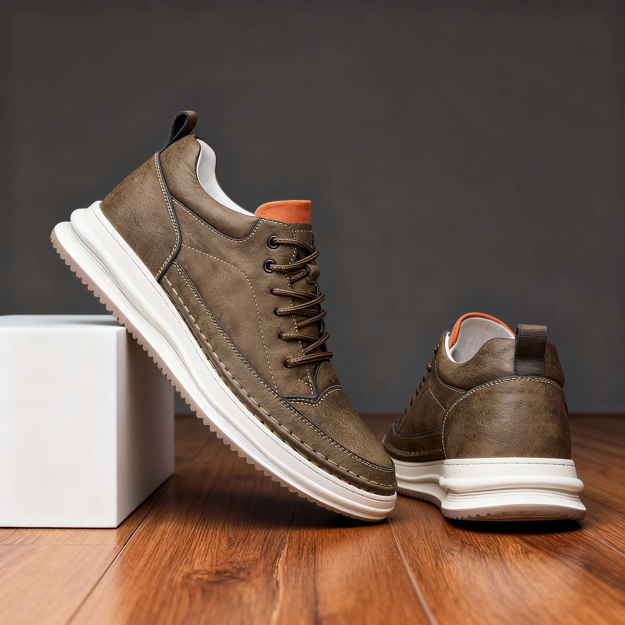 Harlow | Elegante & Bequeme Schwarze Ledersneaker Herren 3