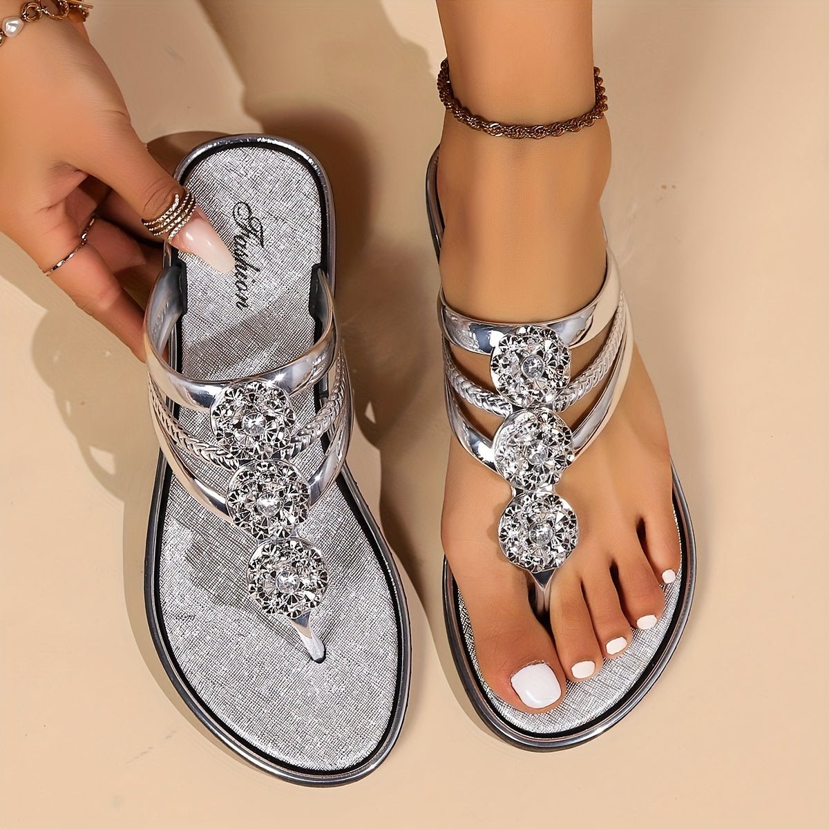 Harmonia | Elegante, Bequeme &amp; Glamouröse Damen-Sandalen mit Strasssteinen 0