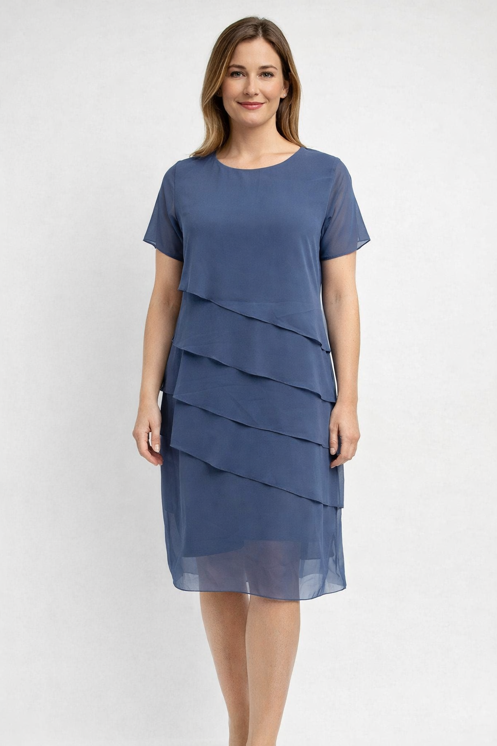 Havina | Elegantes Festliches Damenkleid mit Transparenter Overlay-Optik 0