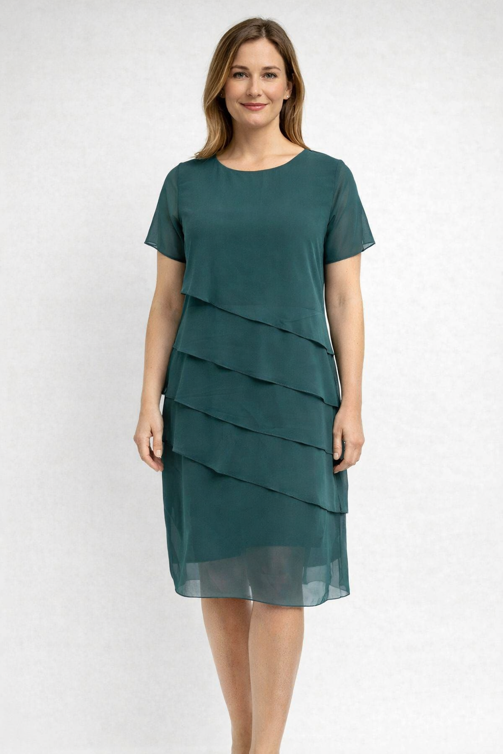 Havina | Elegantes Festliches Damenkleid mit Transparenter Overlay-Optik 1