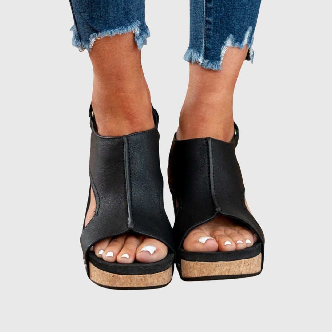 Hazel | Orthopädische Komfort-Sandalen mit Korkkeilsohle 6
