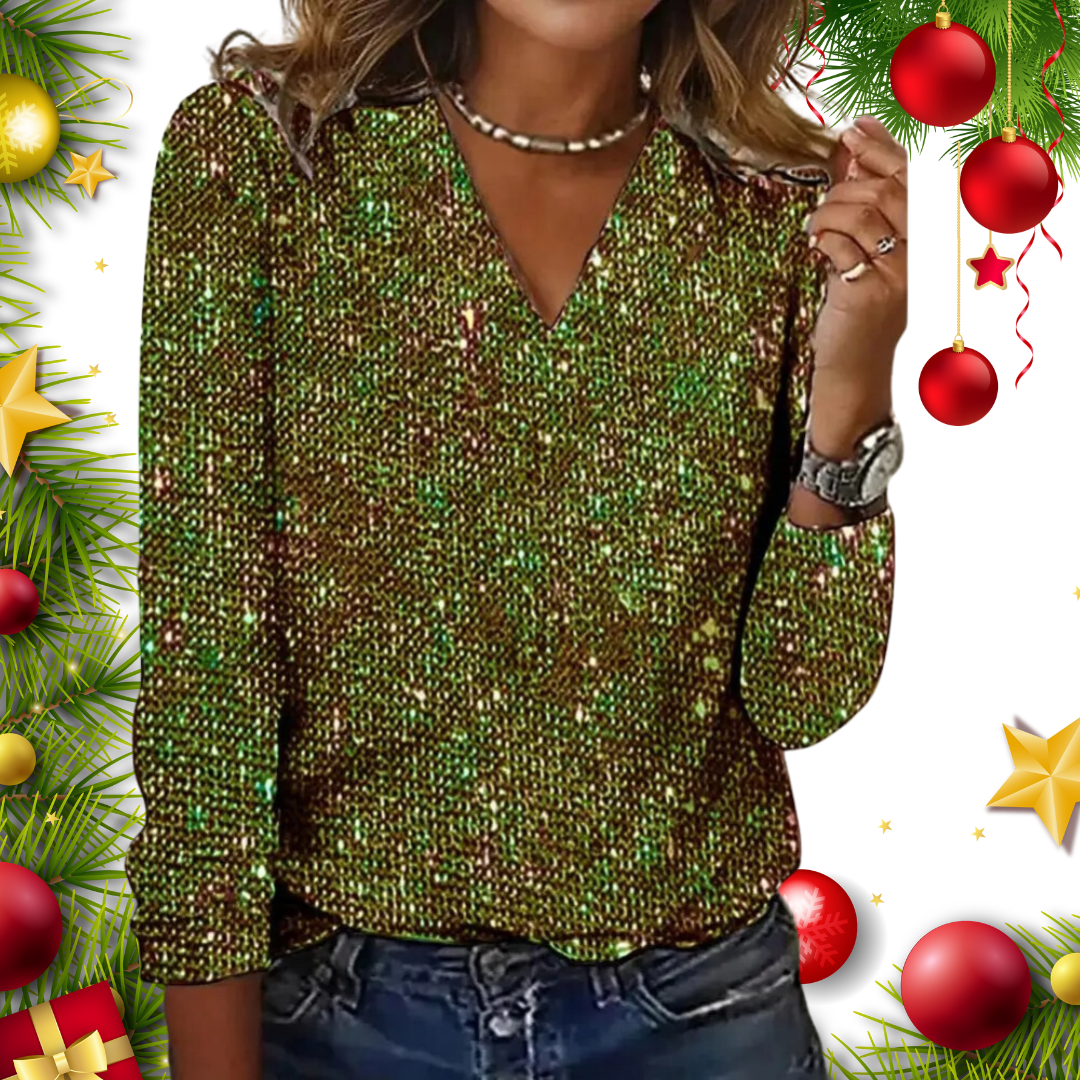 Heidi-Mode | Elegantes, Glitzerndes & Vielseitiges Damenoberteil 1