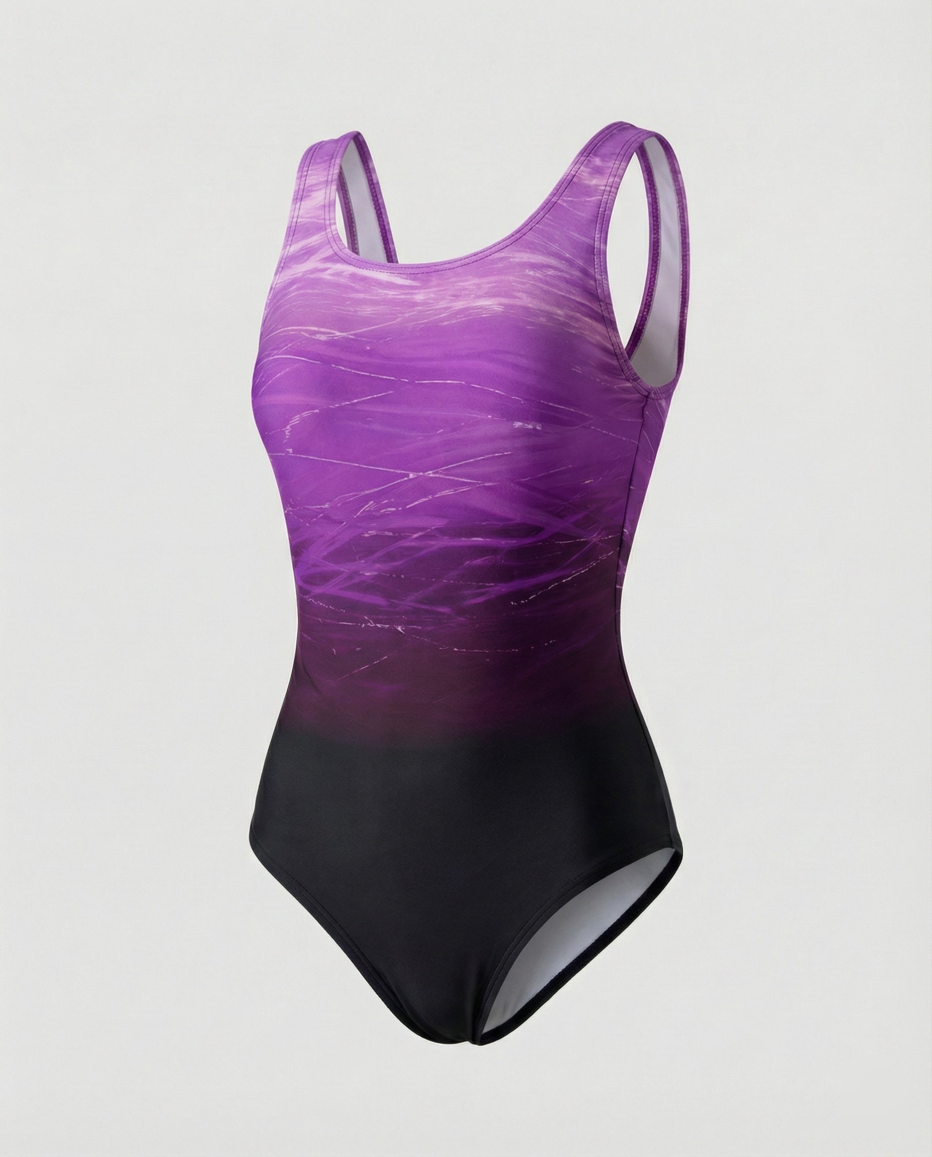 Heidi-Mode | Sportlicher, Schnelltrocknender Damen Badeanzug mit Ombre Design 4