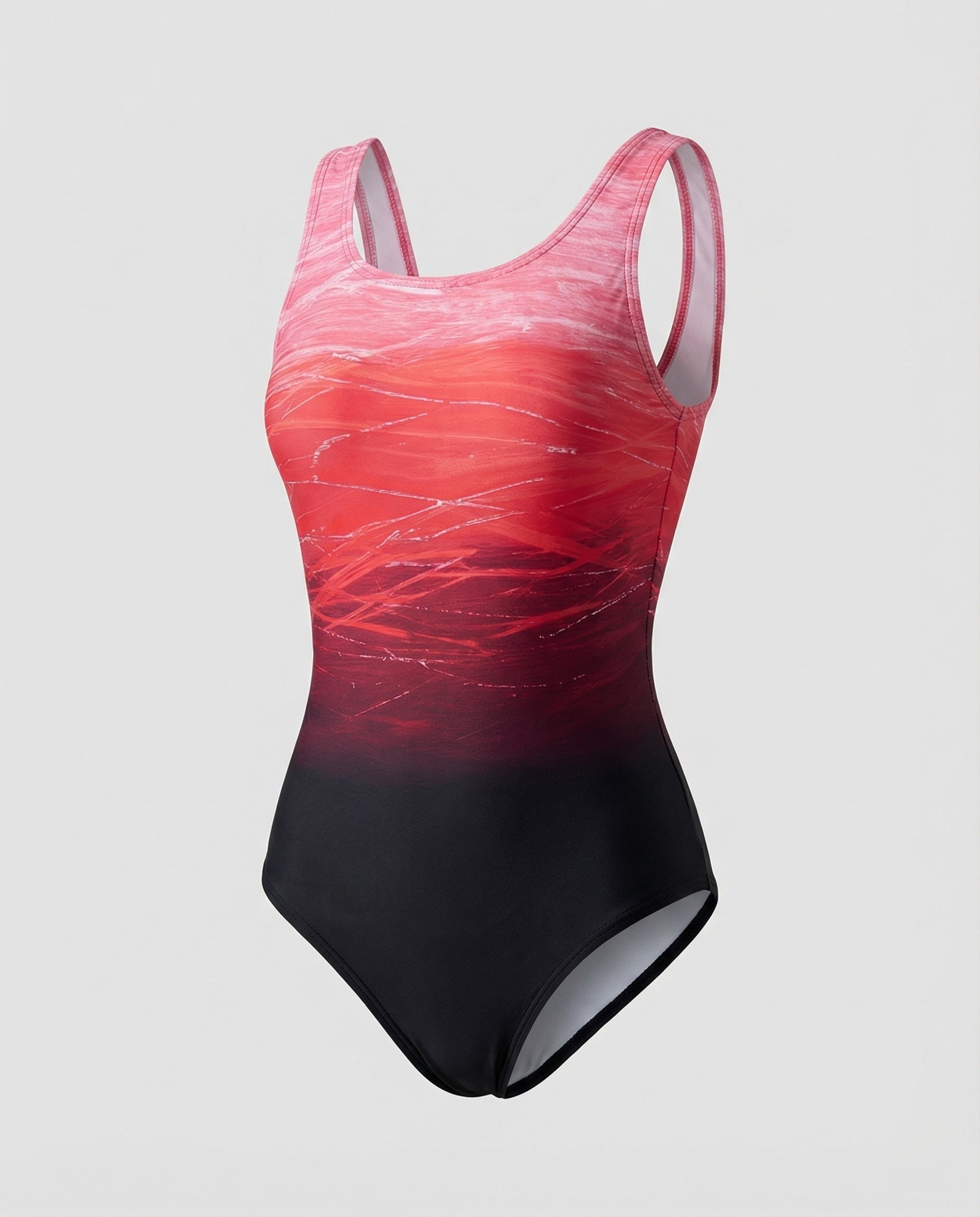 Heidi-Mode | Sportlicher, Schnelltrocknender Damen Badeanzug mit Ombre Design 6